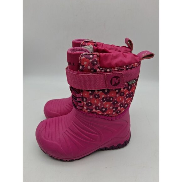 Merrell Kid’s Snow Quest Lite 2.0 Jr Waterproof Toddler Size 9 Pink - Picture 3 of 9